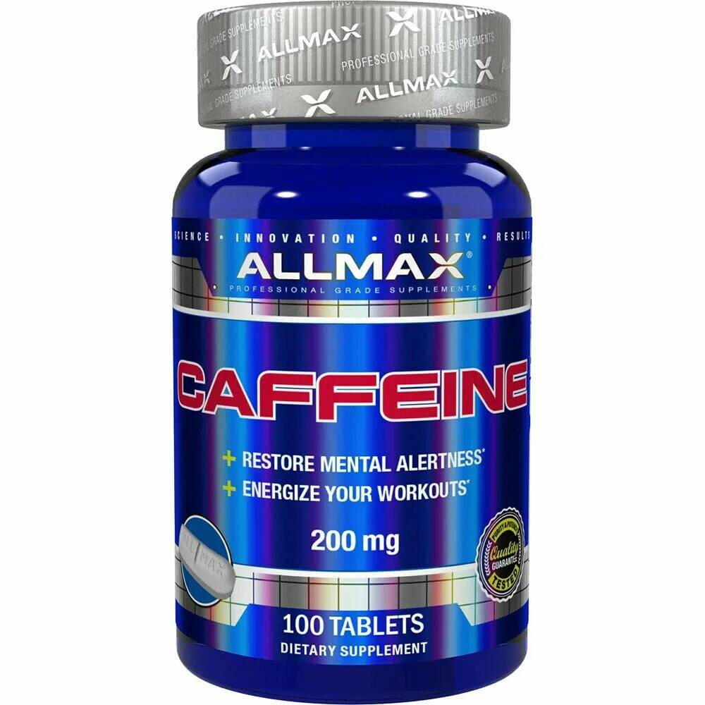 AllMax Caffeine Кофеин 200 мг. 100 табл.