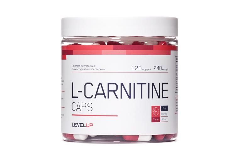 LevelUp L-Carnitine Л-карнитин 750 мг 240 капс.