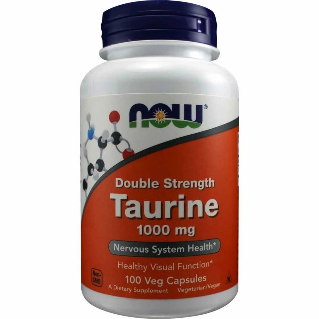 NOW Taurine Таурин 1000 мг 100 капс.