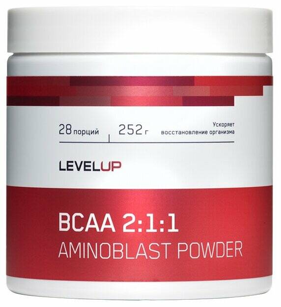 LevelUp Aminoblast BCAA Powder БЦАА 252 гр.