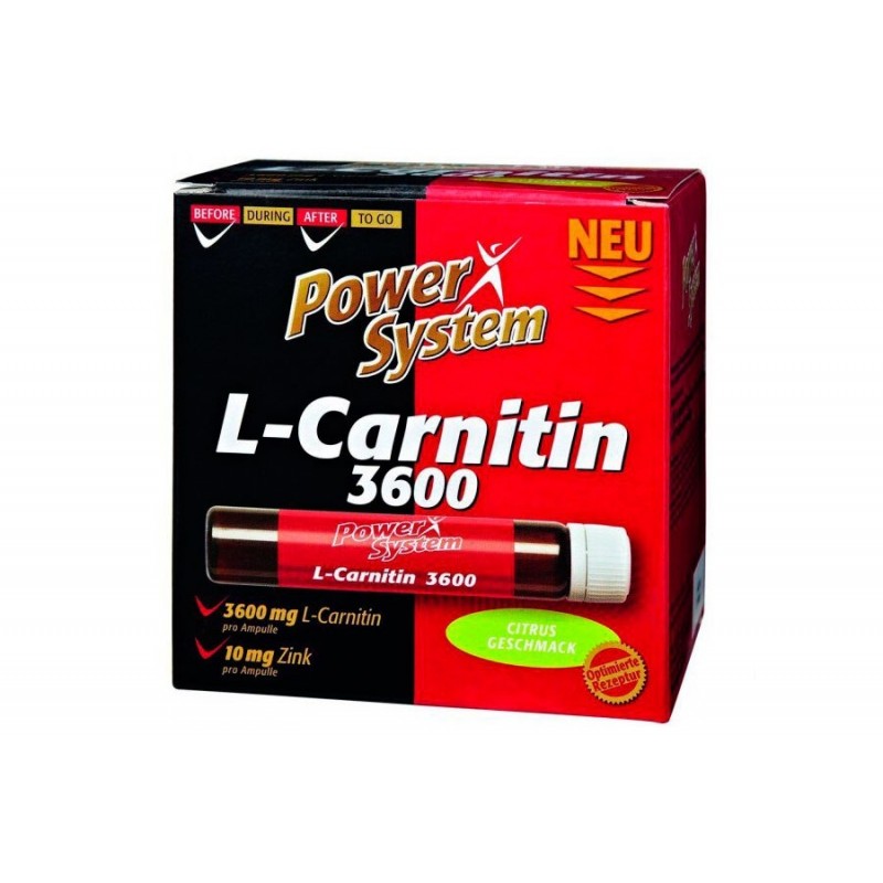 Power System L-Carnitin 3600 Л-карнитин 25 мл 1 амп