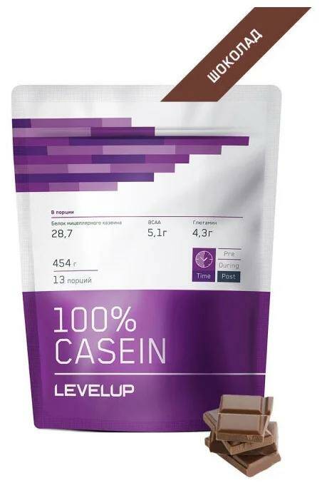 LevelUp 100% Casein Казеин 454 гр.