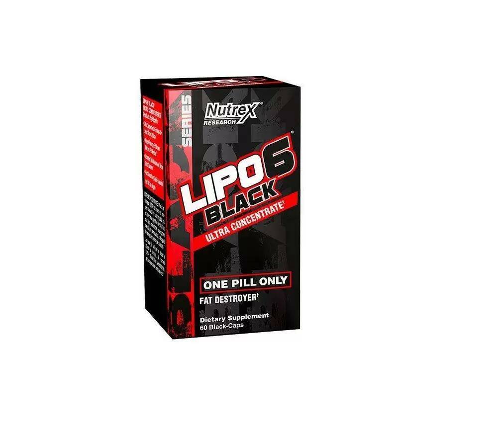 Nutrex Lipo-6 Black Ultra Concentrate Жиросжигатель 60 капс.