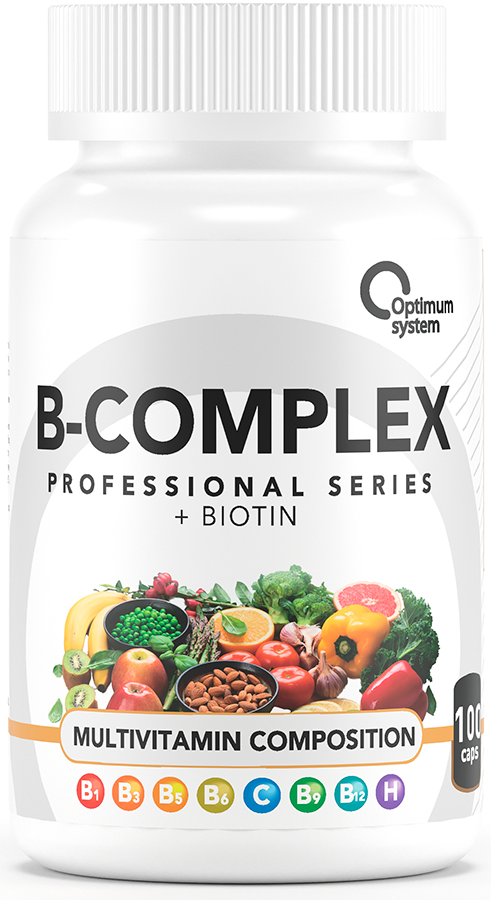 Optimum System B-Complex Витамины группы B 100 капс.