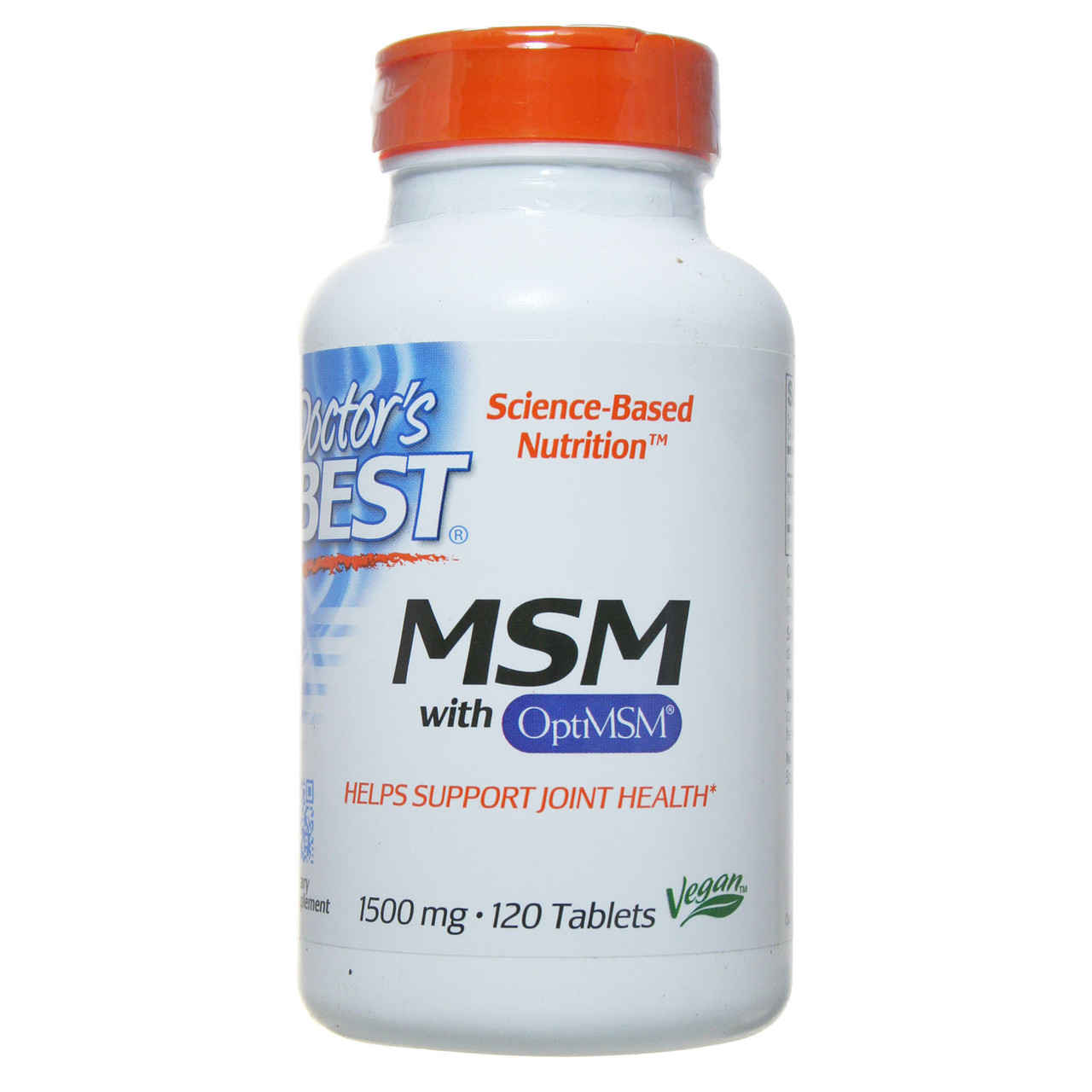 Doctor's Best MSM Метилсульфонилметан 1500 мг. 120 табл.