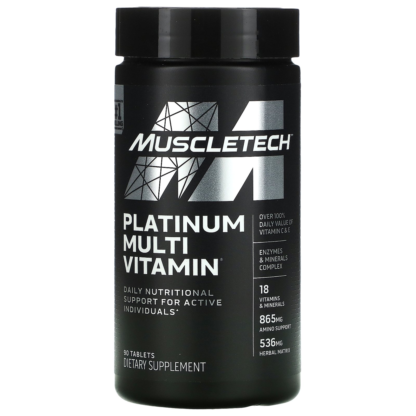 MuscleTech Platinum Multivitamin Витамины 90 табл.