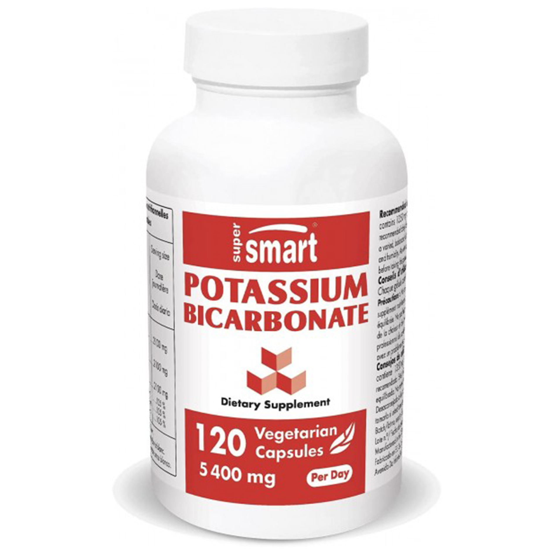 Super Smart Potassium bicarbonate Калий 120 капс.