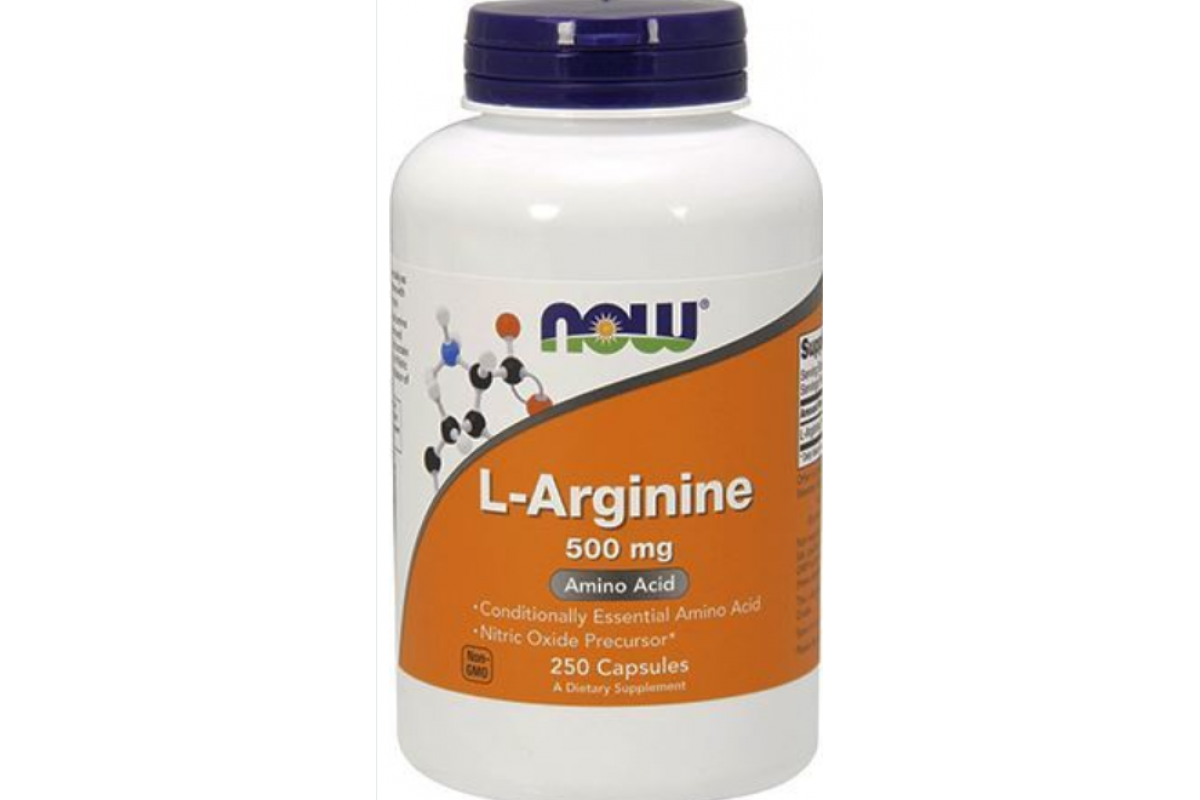NOW L-Arginine Аргинин 500 мг. 250 капс.
