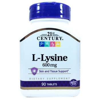 21st Century L-Lysine Л-лизин 600 мг. 90 табл.