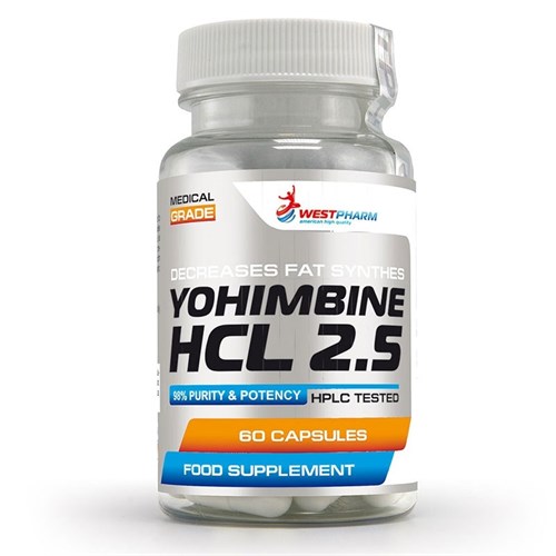 WestPharm Yohimbe HCL 2.5 60 капс.