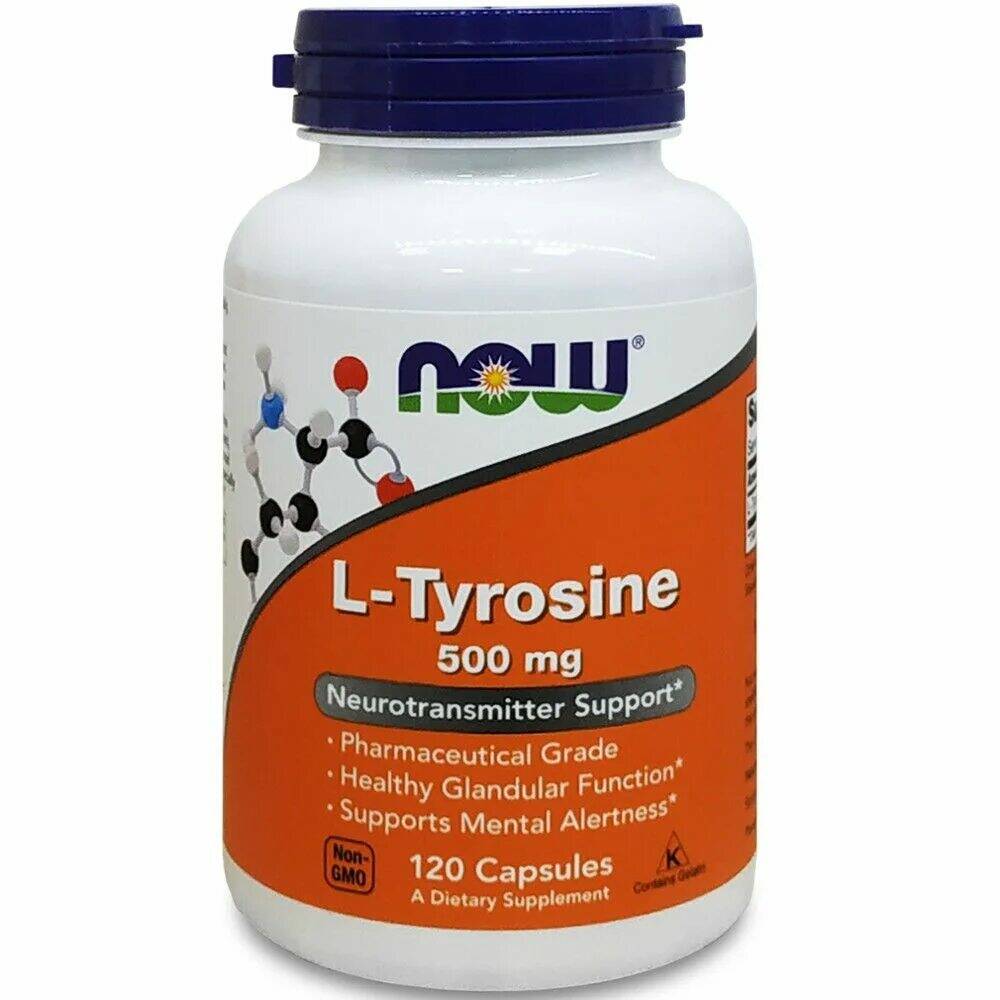 NOW L-Tyrosine Л-тирозин 500 мг 120 капс.