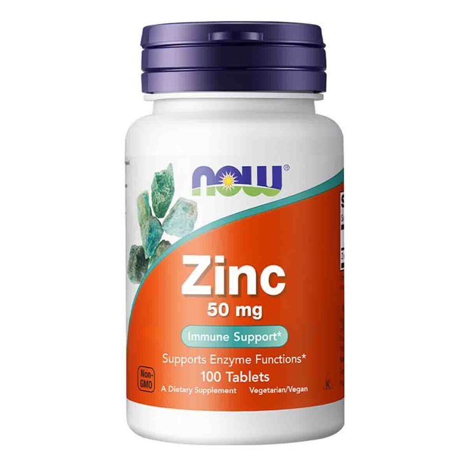NOW Zinc Цинк 50 мг 100 табл.