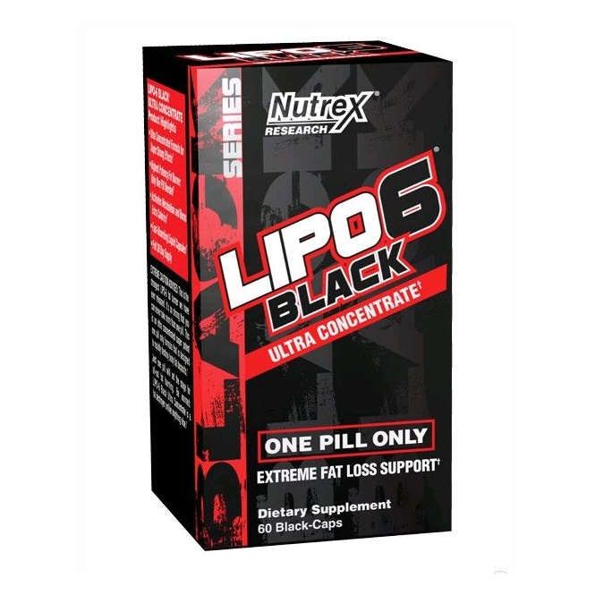 Nutrex Lipo-6 Black Ultra Concentrate Жиросжигатель 60 капс.