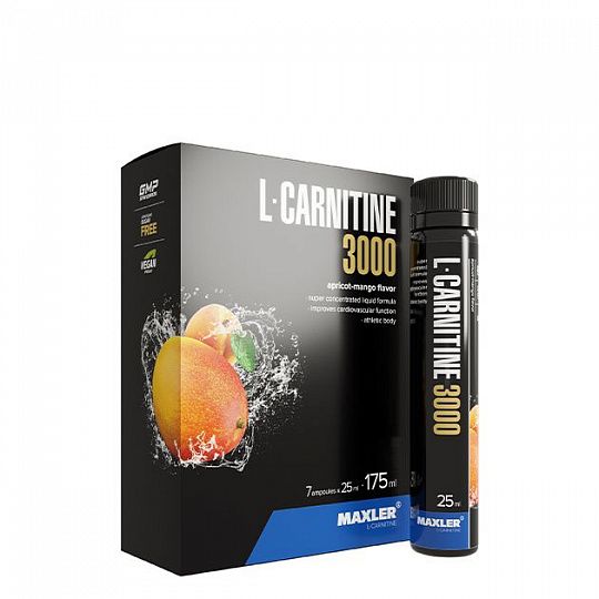 Maxler L-Carnitine 3000 Л-карнитин 25 мл. 1 амп.