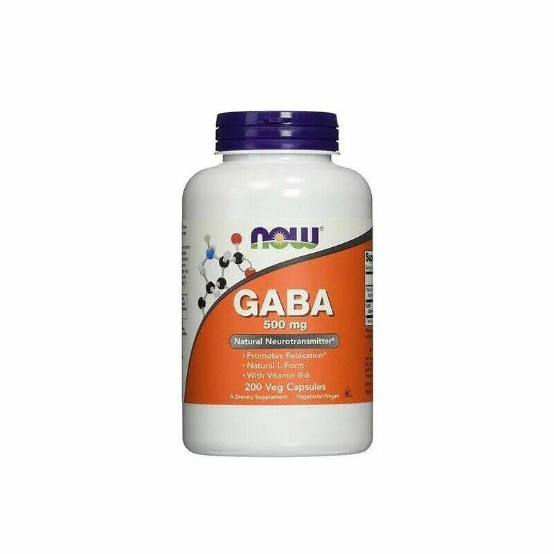 NOW GABA 500 mg ГАБА 200 капс.