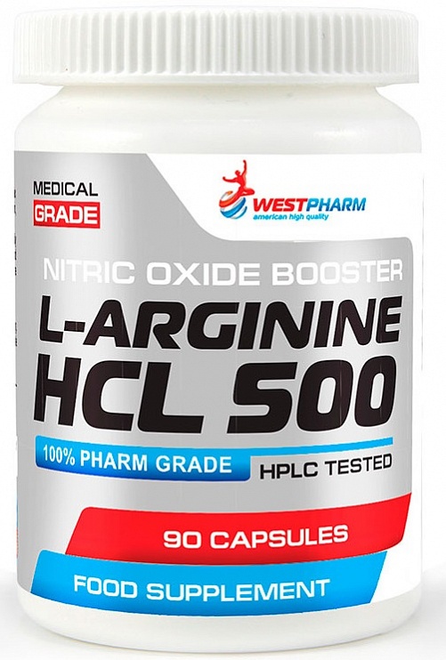 WestPharm L-Arginine HCL Аргинин 90 капс.