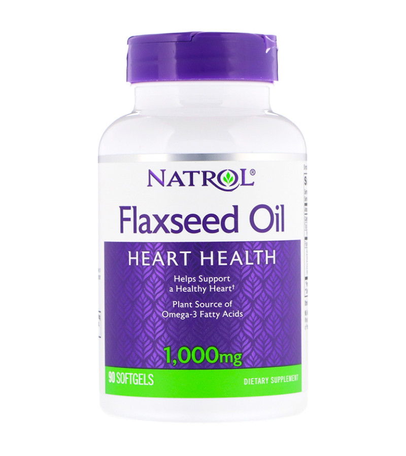 Natrol Flax Seed Oil Льняное масло 1000 мг 90 капс.