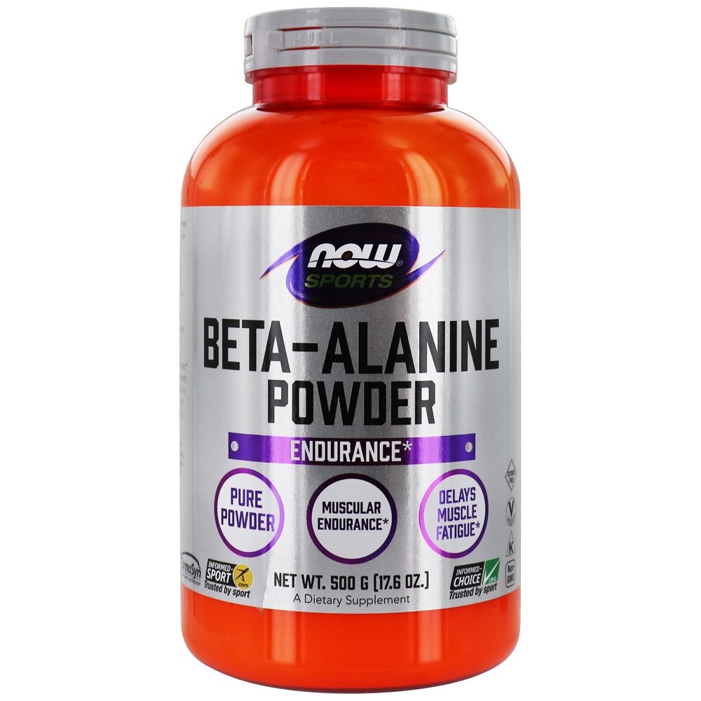 NOW Beta-Alanine Бета-аланин 500 гр.