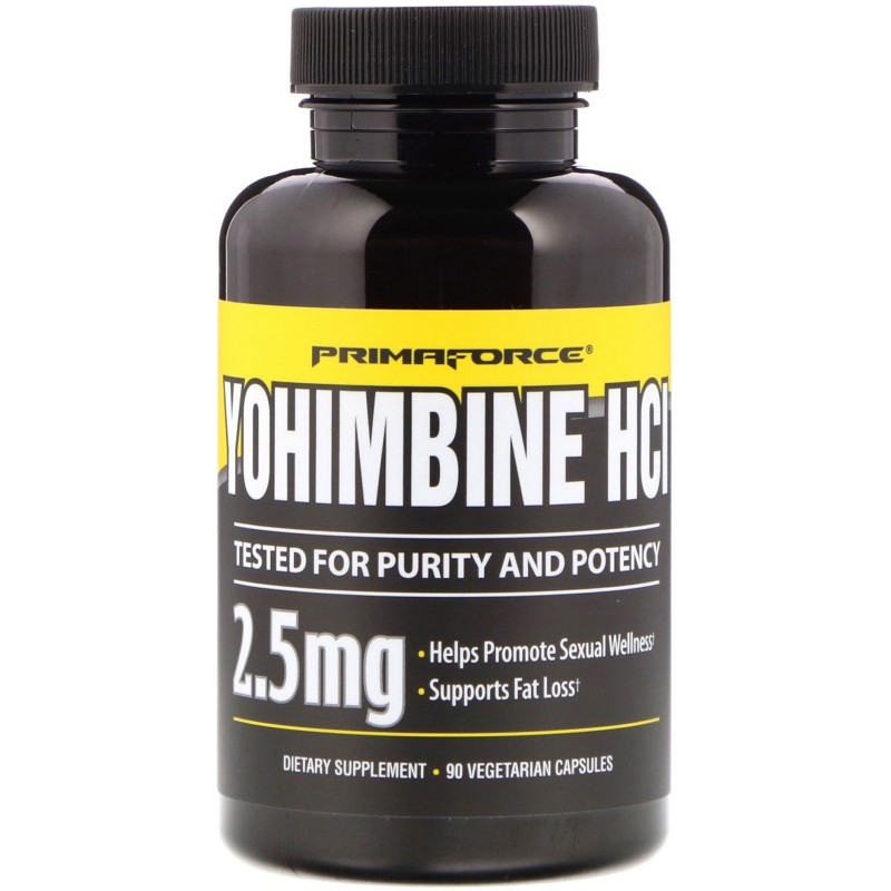 PrimaForce Yohimbine HCL Йохимбин 2.5 мг 90 капс.