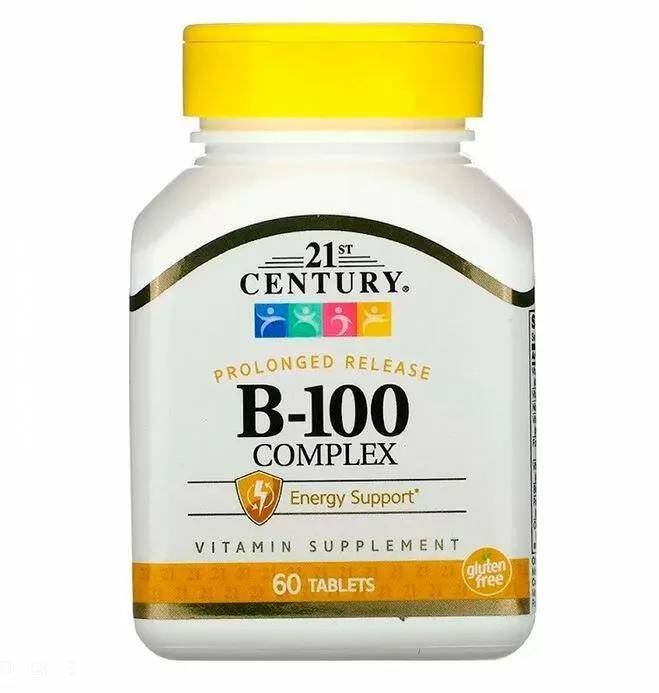 21st Century B-100 Complex Витамины группы B 60 табл.