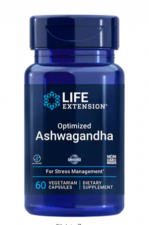 Life Extension Ashwagandha Ашваганда 125 мг. 60 капс.