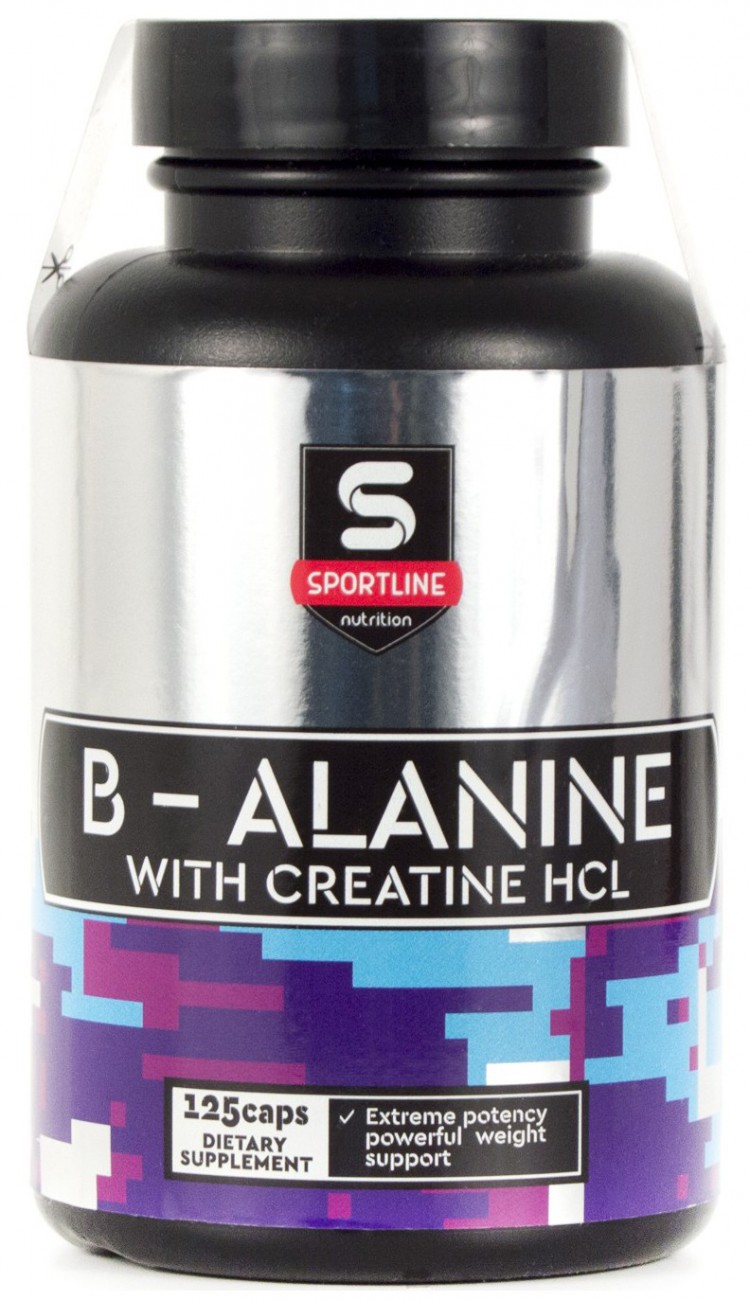 SportLine Beta-Alanine+Creatine HCL Бета-аланин 125 капс.