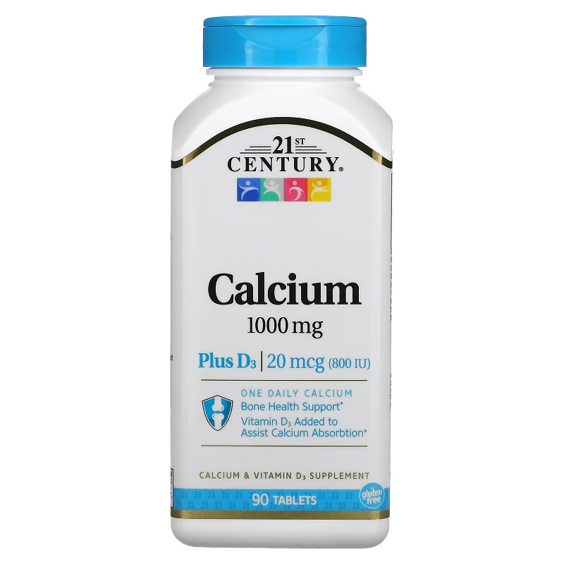 21st Century Calcium 1000+D3 Кальций Д-3 90 табл.