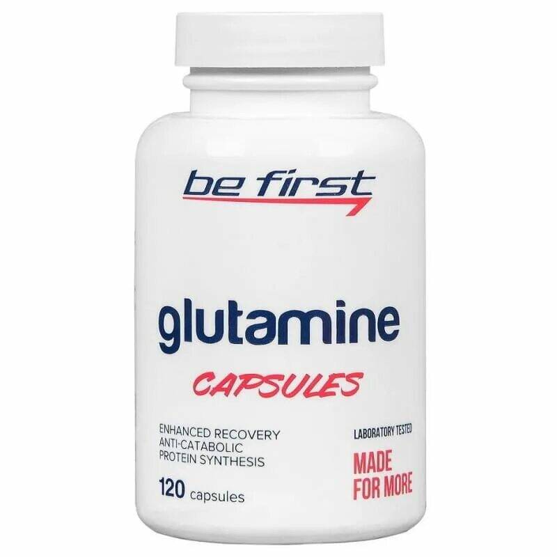 Be First Glutamine Capsules Глютамин 120 капс.