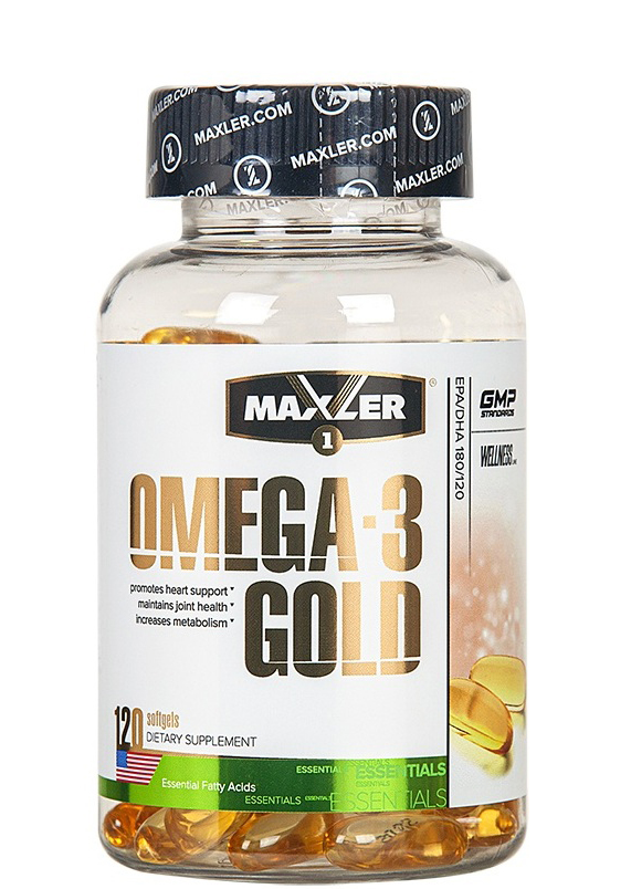 Maxler Omega-3 Gold Омега 3 120 капс.