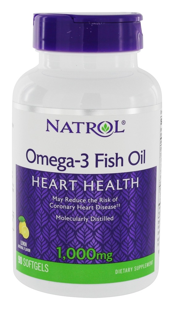 Natrol Omega 3 Fish Oil Омега 3 1000 мг. 90 капс.
