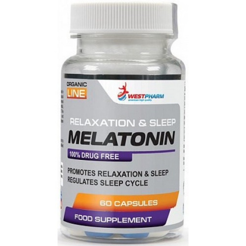 WestPharm Melatonin Мелатонин 5 мг. 60 капс.