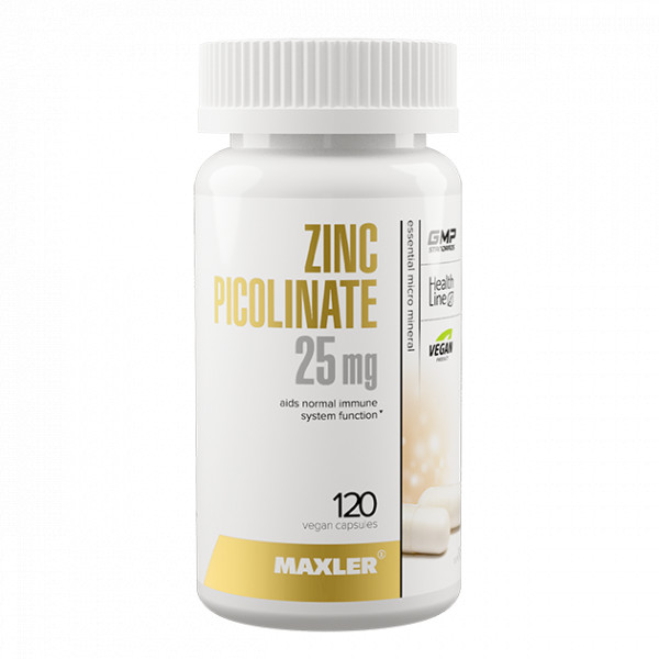 Maxler Zinc Picolinate Цинк 25 мг. 120 капс.