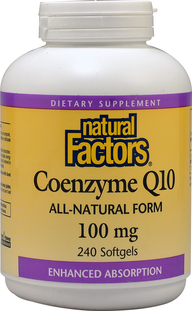 Natural Factors CoQ10 100 мг Коэнзим Q10 240 капс.