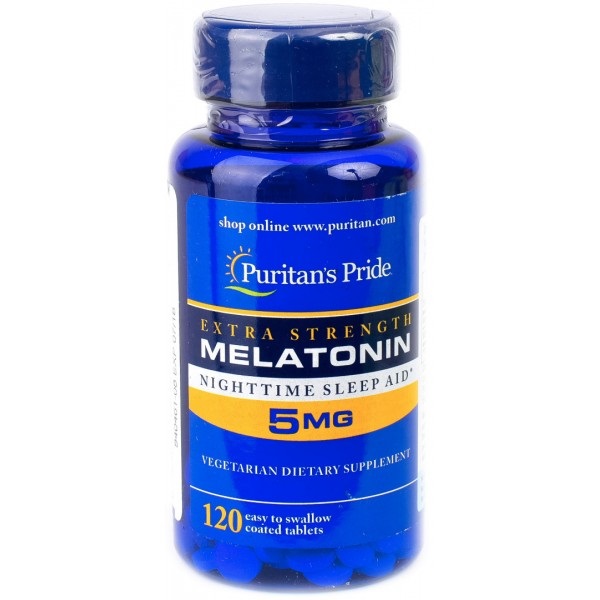 Puritan's Pride Melatonin Мелатонин 5 мг. 120 табл.