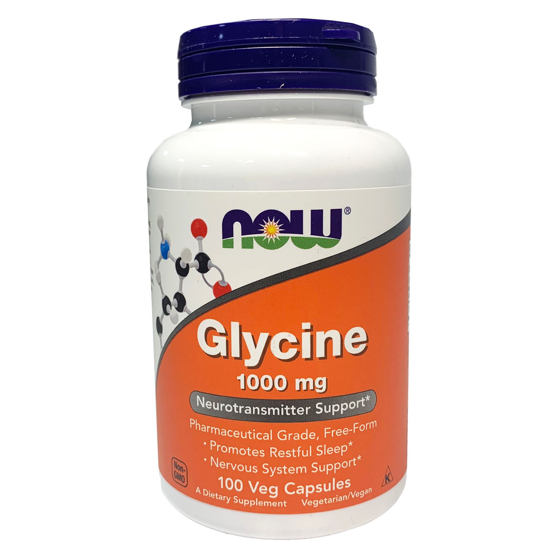NOW Glycine Глицин 1000 мг 100 капс.