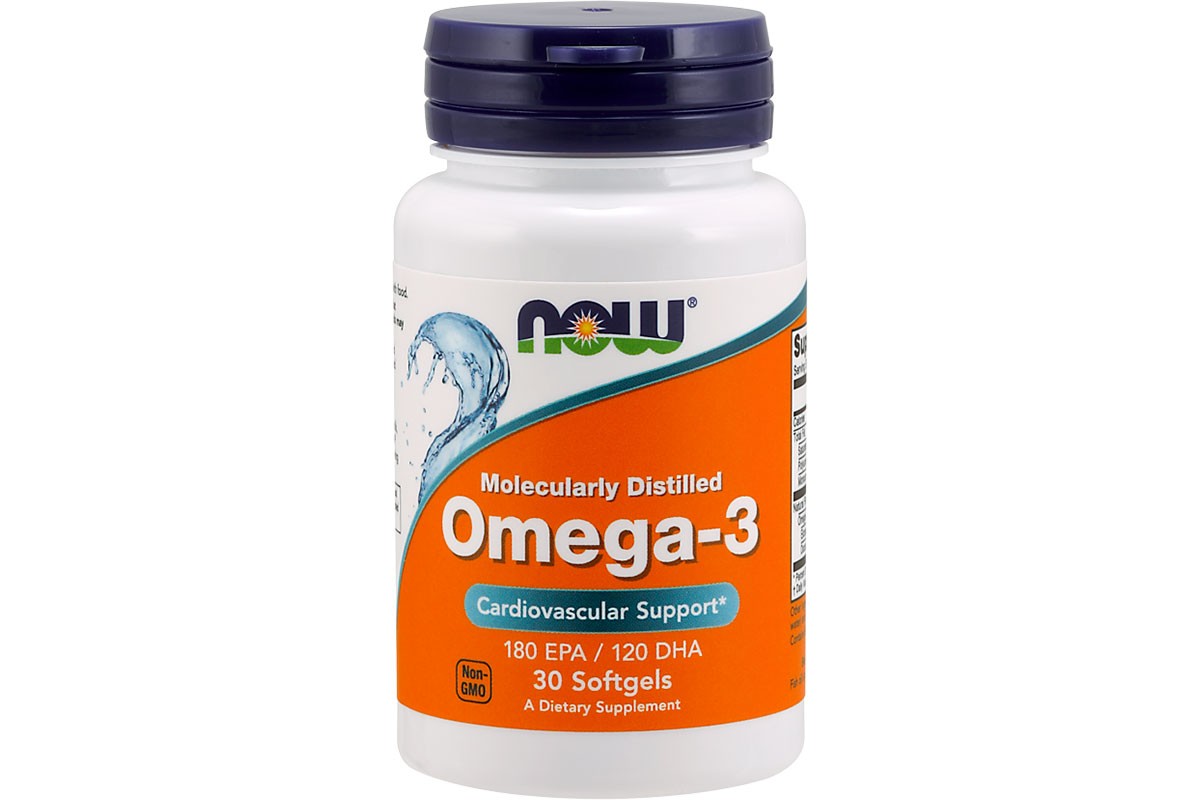 NOW Omega-3 Омега 3 1000 мг 30 капс.