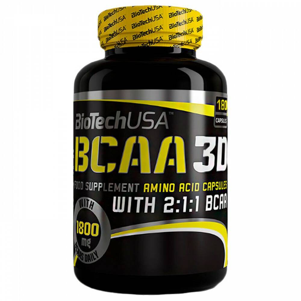 BioTech BCAA 3D БЦАА 180 капс.