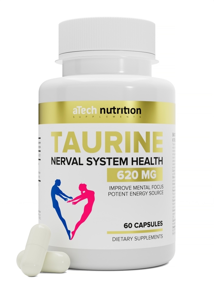 ATech Nutrition Taurine Таурин 500 мг 60 капс.