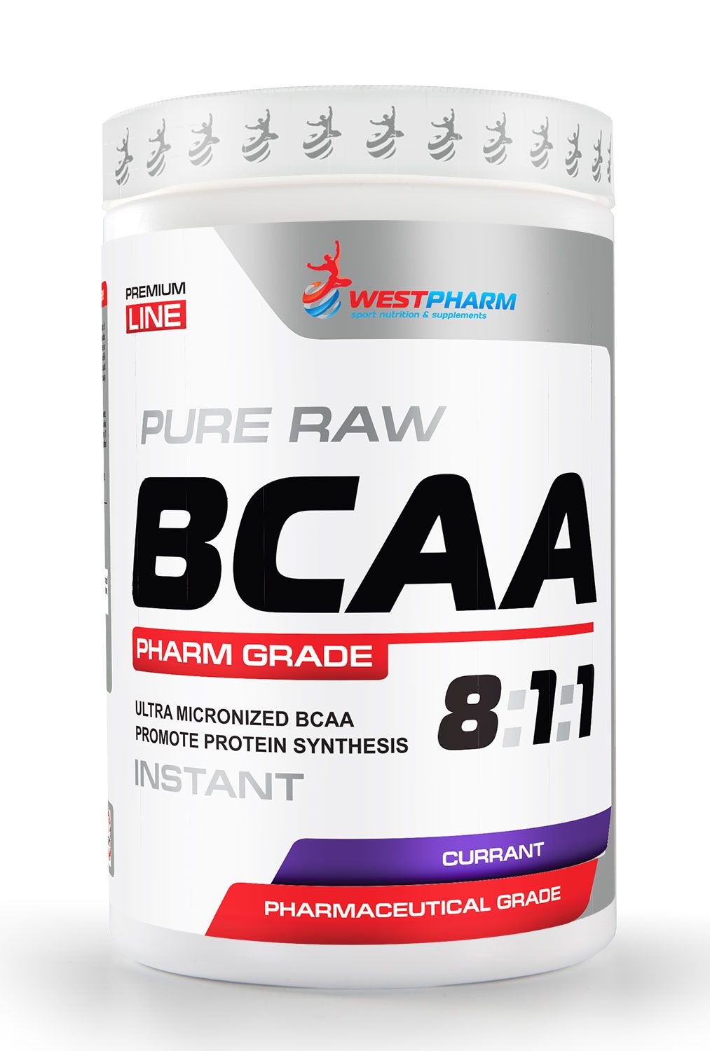 WestPharm Pure RAW BCAA 8-1-1 БЦАА 400 гр.