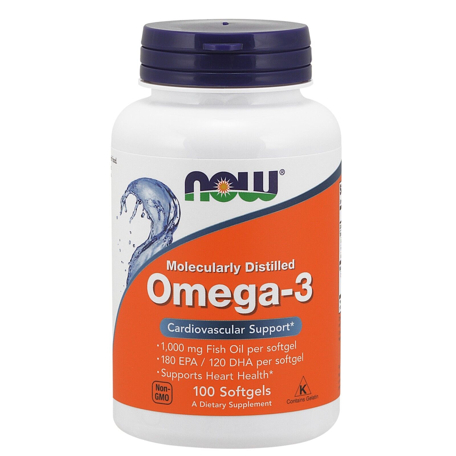 NOW Omega-3 Омега 3 1000 мг 100 капс.