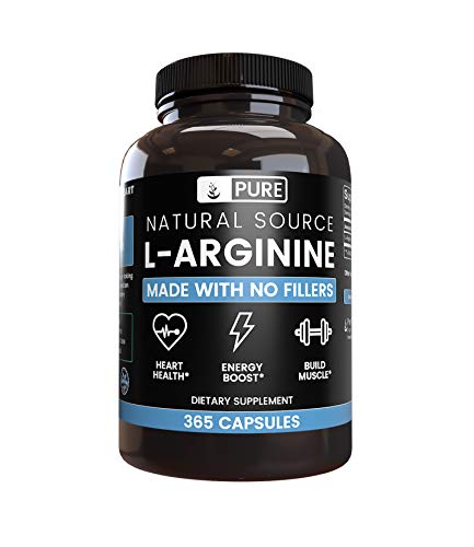 Pure L-Arginine Аргинин 530 мг. 90 капс.