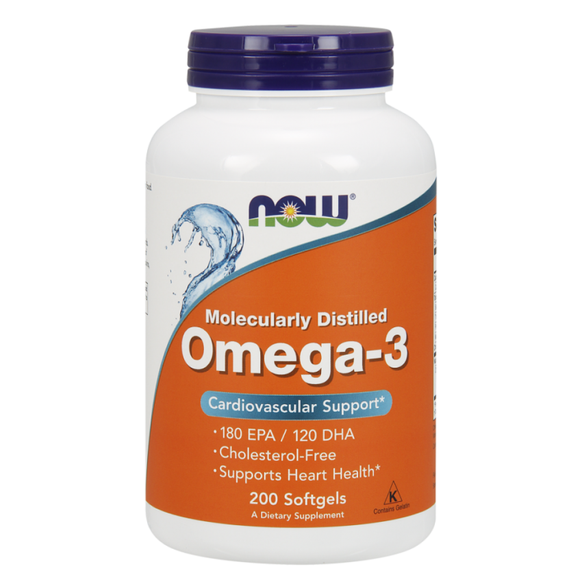 NOW Omega-3 Омега 3 1000 мг 200 капс.