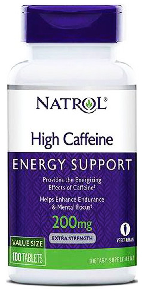 Natrol High Caffeine Кофеин 200 мг 100 таб.