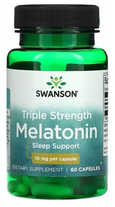 Swanson Melatonin Мелатонин 10 мг. 60 капс.
