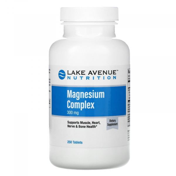 Lake Avenue Nutrition Magnesium Complex Магний 300 мг 250 табл.