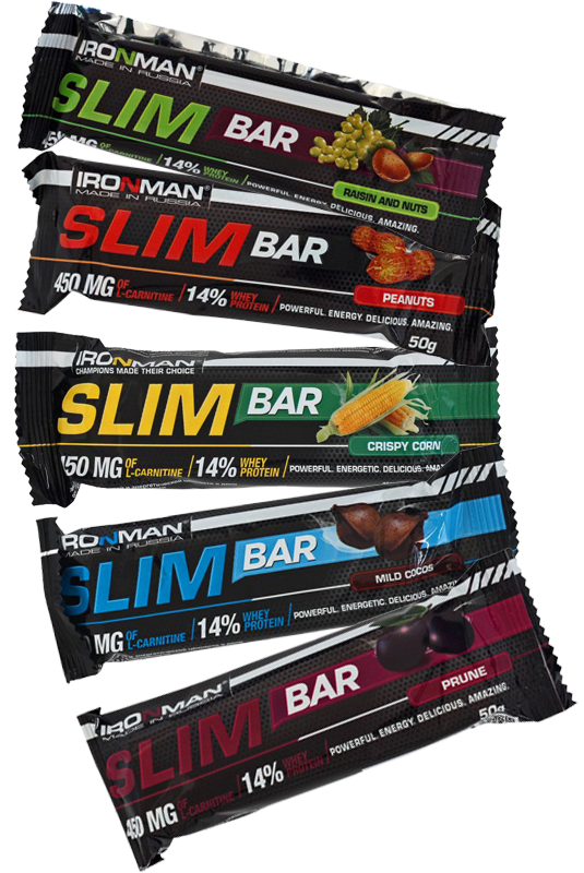 IRONMAN Slim Bar батончик с L-карнитином 50 гр