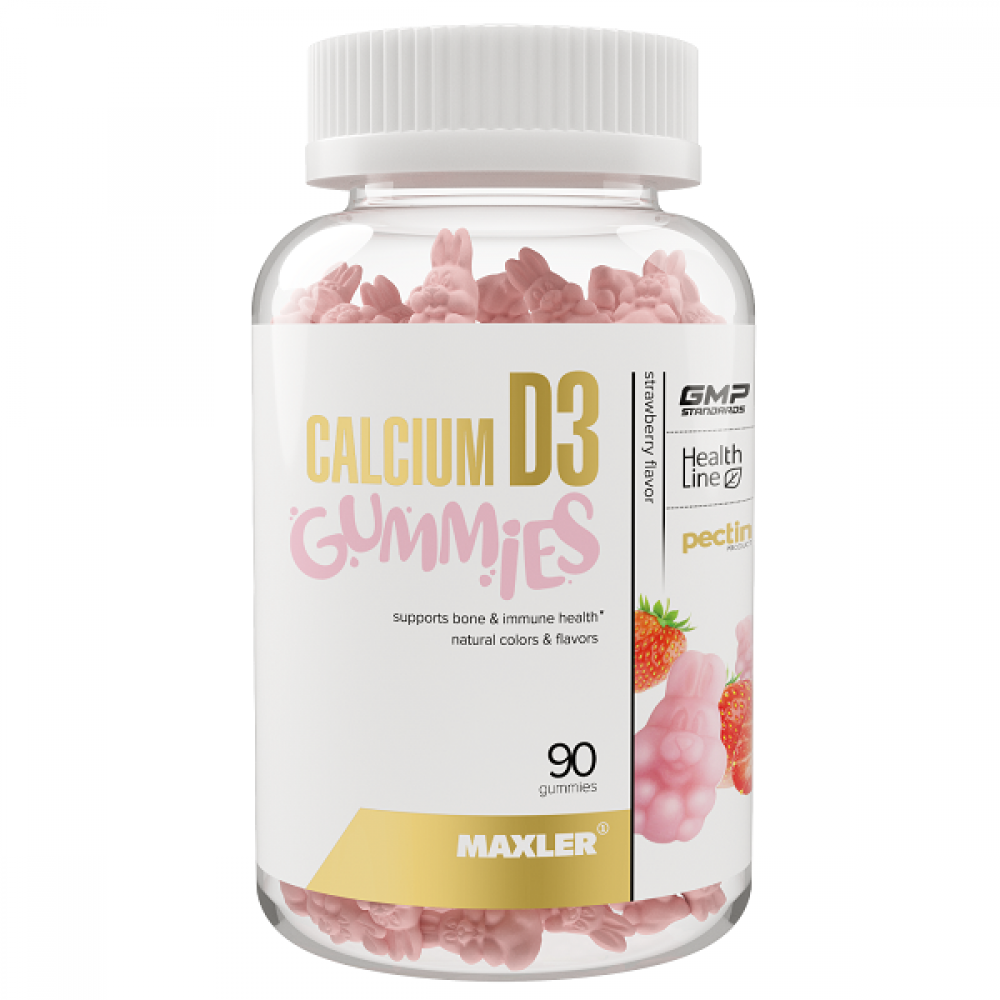 Maxler Calcium D3 Gummies Кальций Д-3 90 паст.