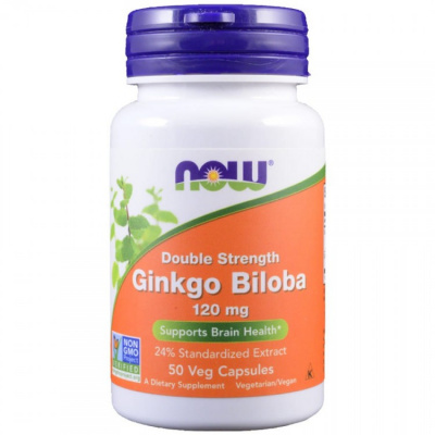 NOW Ginkgo Biloba Гинкго Билоба 120 мг 50 капс.