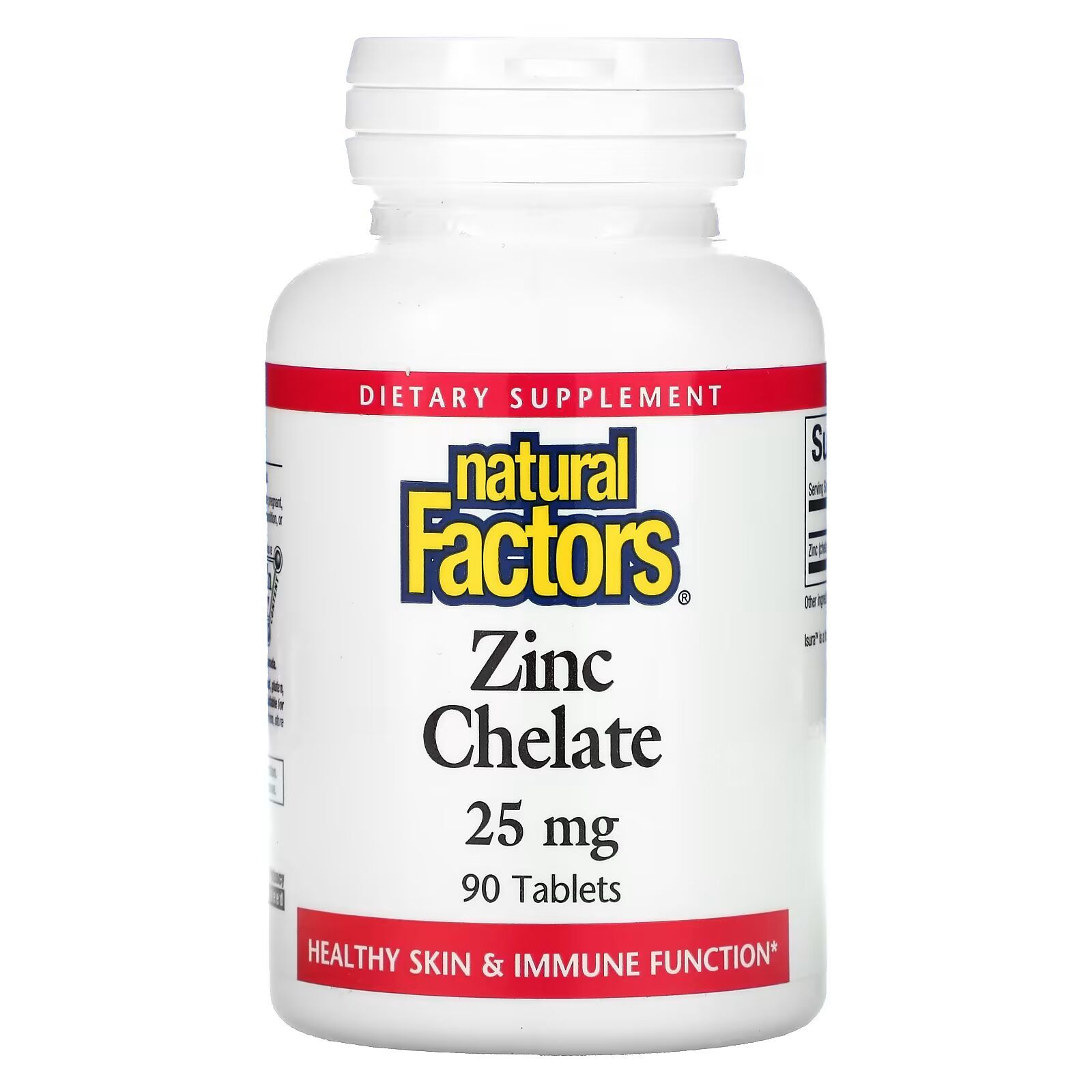 Natural Factors Zinc Chelate Цинк 25 мг. 90 табл.