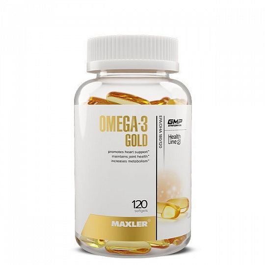 Maxler Omega-3 Gold Омега 3 120 капс.